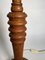 Lámpara de mesa de madera marrón, Inglaterra, años 40, Imagen 8