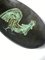 Poche a forma di gallo in ceramica nera e verde, anni '60, Immagine 7