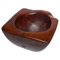 Brutalist Wood Ashtray, 1950s 1