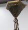 Lampada da soffitto Art Déco in bronzo e vetro lucido, Francia, anni '30, Immagine 6