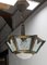 Französische Art Deco Deckenlampe aus Bronze & Poliertem Glas, 1930er 2
