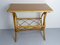 Mid-Century French Rattan Side Table with Magazine Rack, 1970s 7