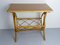 Mid-Century French Rattan Side Table with Magazine Rack, 1970s, Image 7