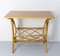 Mid-Century French Rattan Side Table with Magazine Rack, 1970s 2