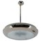 Functionalist Nickel UFO Chandelier, 1930s 1