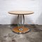 Vintage Round Coffee Table with Chrome Accents, 1990s, Image 2