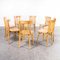 Straight Back Bentwood Dining Chairs from Ton, 1960s, Set of 8 1