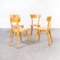 French Blonde Bentwood Dining Chairs from Baumann, 1950s, Set of 4 3