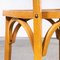 French Blonde Kick Leg Bentwood Dining Chairs from Baumann, 1950s, Set of 4 10