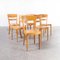 Beech Ladder Back Dining Chairs attributed to Horgen Glarus, 1960s, Set of 6 4