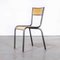 French Stacking Chairs with Graphite Frame from Mullca, 1960s, Set of 8, Image 5
