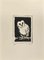 Enotrio Pugliese, Owl, Etching, 1963 1