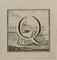 Luigi Vanvitelli, Letter of the Alphabet Q, Etching, 18th Century 1