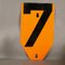 Vintage Metal Number 7 Sign, 1950s, Image 1