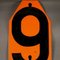 Vintage Number 9 Metal Sign, 1950s 3