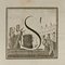 Luigi Vanvitelli, Letter of the Alphabet S, Etching, 18th Century 1