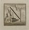 Luigi Vanvitelli, Letter of the Alphabet N, Etching, 18th Century 1