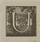 Luigi Vanvitelli, Lettera dell'alfabeto U, Acquaforte, XVIII secolo, Immagine 1