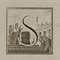 Luigi Vanvitelli, Letter of the Alphabet S, Etching, 18th Century 1