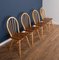 Windsor Blonde Ercol 384 Drop Leaf Table and Model 400 Kitchen Chairs by Lucian Ercolani, Set of 5 15