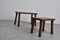 Tavolini ad incastro vintage brutalisti, anni '60, set di 2, Immagine 11