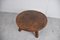 Brutalist Round Wooden Coffee Table, 1960s 10