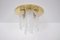 Ceiling Light in Murano Glass and Brass, 1970s 1