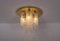Lampada da soffitto in vetro di Murano e ottone, anni '70, Immagine 4
