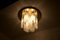 Lampada da soffitto in vetro di Murano e ottone, anni '70, Immagine 5