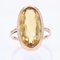 18 Karat French Yellow Gold Marquise Shape Ring, 1960s, Image 3