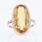 Anillo francés con forma de marquesa de oro amarillo de 18 kt, años 60, Imagen 3