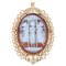 French Dance of the 3 Graces Cameo Brooch Pendant, 1960s 1