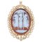 French Dance of the 3 Graces Cameo Brooch Pendant, 1960s, Image 1
