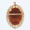 French Dance of the 3 Graces Cameo Brooch Pendant, 1960s, Image 6