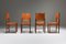 Cognac Leather Dining Chair by Carlo Scarpa, Italy, 1960s, Image 4