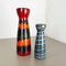 Pottery Fat Lava Vases attributed to Scheurich, Germany, 1970s, Set of 2, Image 2