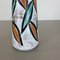 Fat Lava Multi-Color Floral Europ Line Vase from Scheurich, Germany, 1970s 14