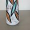 Fat Lava Multi-Color Floral Europ Line Vase from Scheurich, Germany, 1970s, Image 14