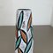 Fat Lava Multi-Color Floral Europ Line Vase from Scheurich, Germany, 1970s 12