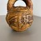Jarrón Maya Tiki grande de cerámica Fat Lava atribuido a Jasba Ceramics, Alemania, años 70, Imagen 7