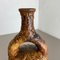 Große Bunte Fat Lava Keramik Maya Tiki Vase zugeschrieben Jasba Ceramics, Deutschland, 1970er 9