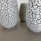 Fat Lava Pottery Craquele Vases attributed to Jasba, Germany, 1970s, Set of 3 16