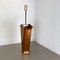 Brutalist Hollywood Regency Metal & Copper Umbrella Stand, Germany, 1970s 12