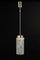 Petite Lampe à Suspension Murano attribuée à Hillebrand, 1960s 5