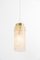 Lámpara colgante de cristal de Murano pequeña atribuida a Hillebrand, años 60, Imagen 9