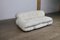 Soriana Sofa and Lounge Chair in Original White Corduroy by Afra & Tobia Scarpa for Cassina, 1970s, Set of 2, Image 4