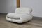 Soriana Sofa and Lounge Chair in Original White Corduroy by Afra & Tobia Scarpa for Cassina, 1970s, Set of 2 16