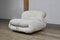 Soriana Sofa and Lounge Chair in Original White Corduroy by Afra & Tobia Scarpa for Cassina, 1970s, Set of 2, Image 16