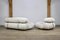 Soriana Sofa and Lounge Chair in Original White Corduroy by Afra & Tobia Scarpa for Cassina, 1970s, Set of 2 2