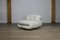 Soriana Sofa and Lounge Chair in Original White Corduroy by Afra & Tobia Scarpa for Cassina, 1970s, Set of 2 13